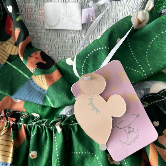 jolie mini couture Amelie dress tiered novelty print playground ruffle smock 12 - Picture 6 of 8